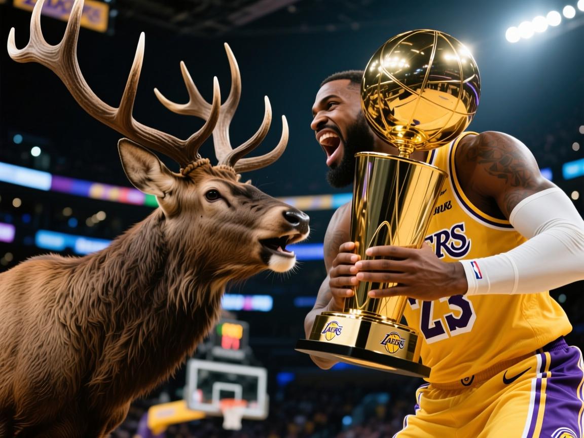 雄鹿战胜湖人,勇夺总冠军 第1张