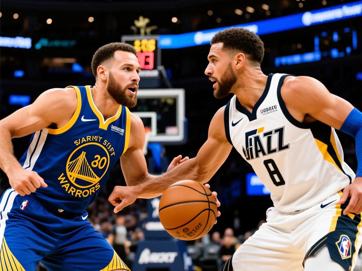 勇士队击败爵士队 第2张