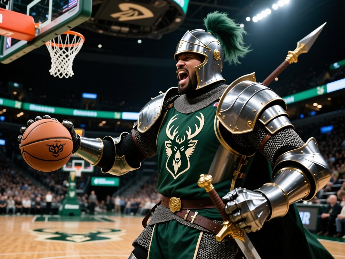 骑士大胜雄鹿，豪取四连胜  第1张